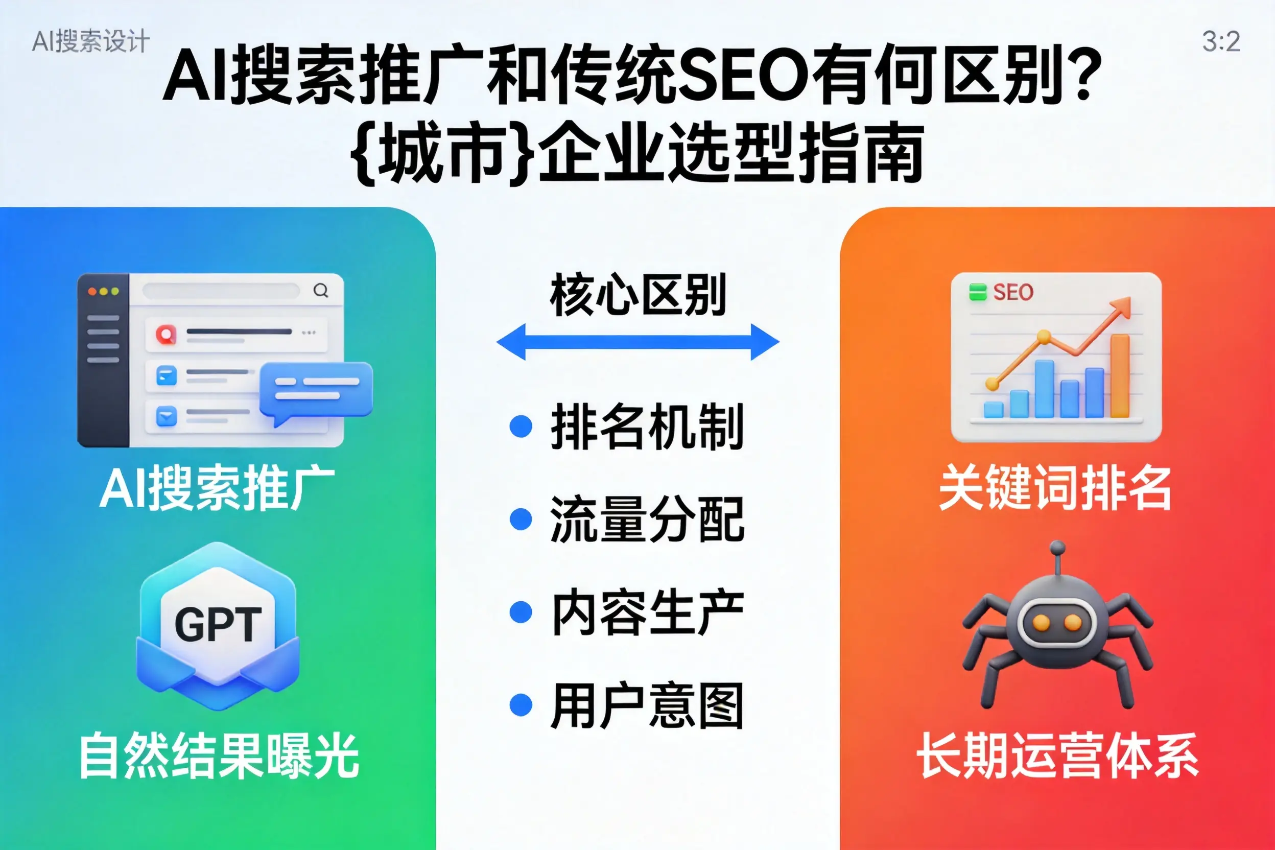 AI搜索推广和传统SEO有何区别？大同企业选型指南