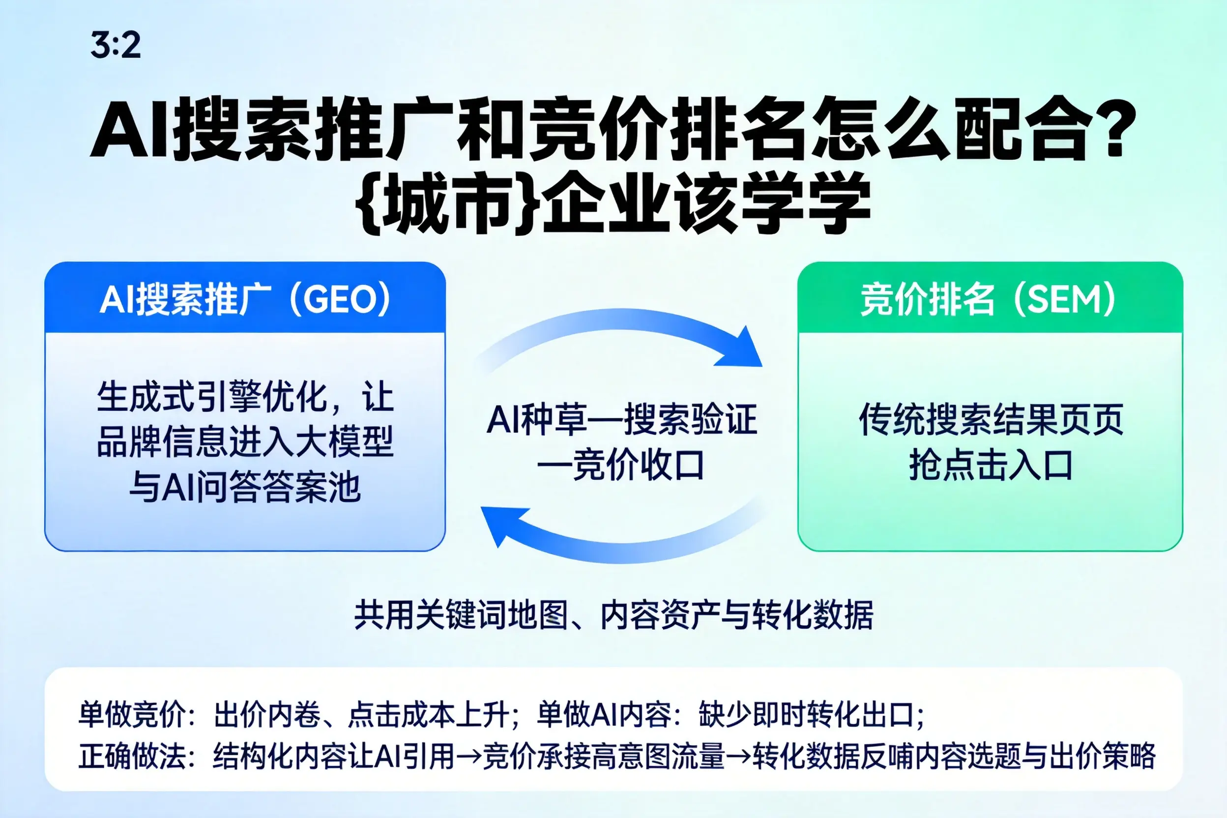 AI搜索推广和竞价排名怎么配合？大同企业该学学