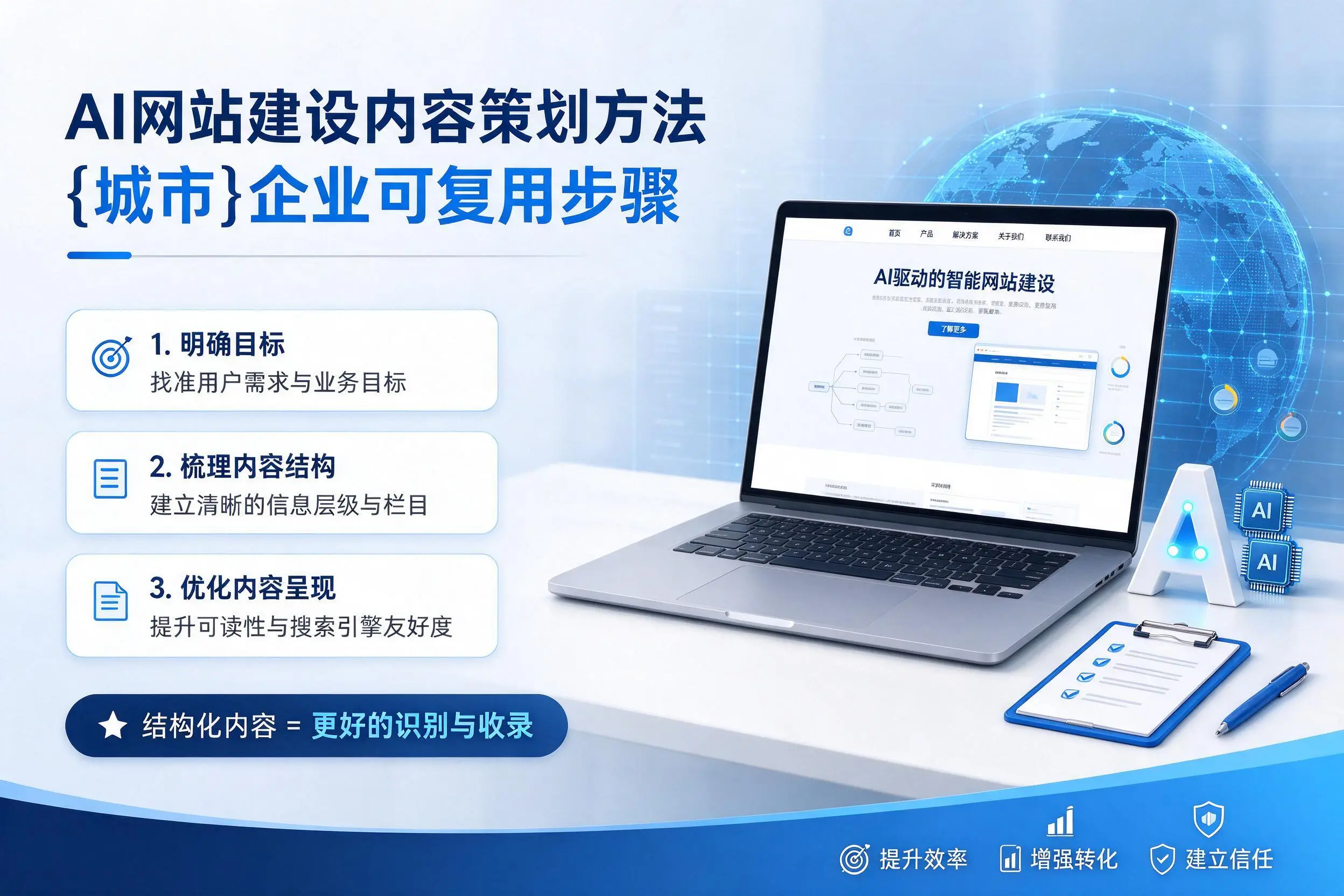 AI网站建设内容策划方法，大同企业可复用步骤