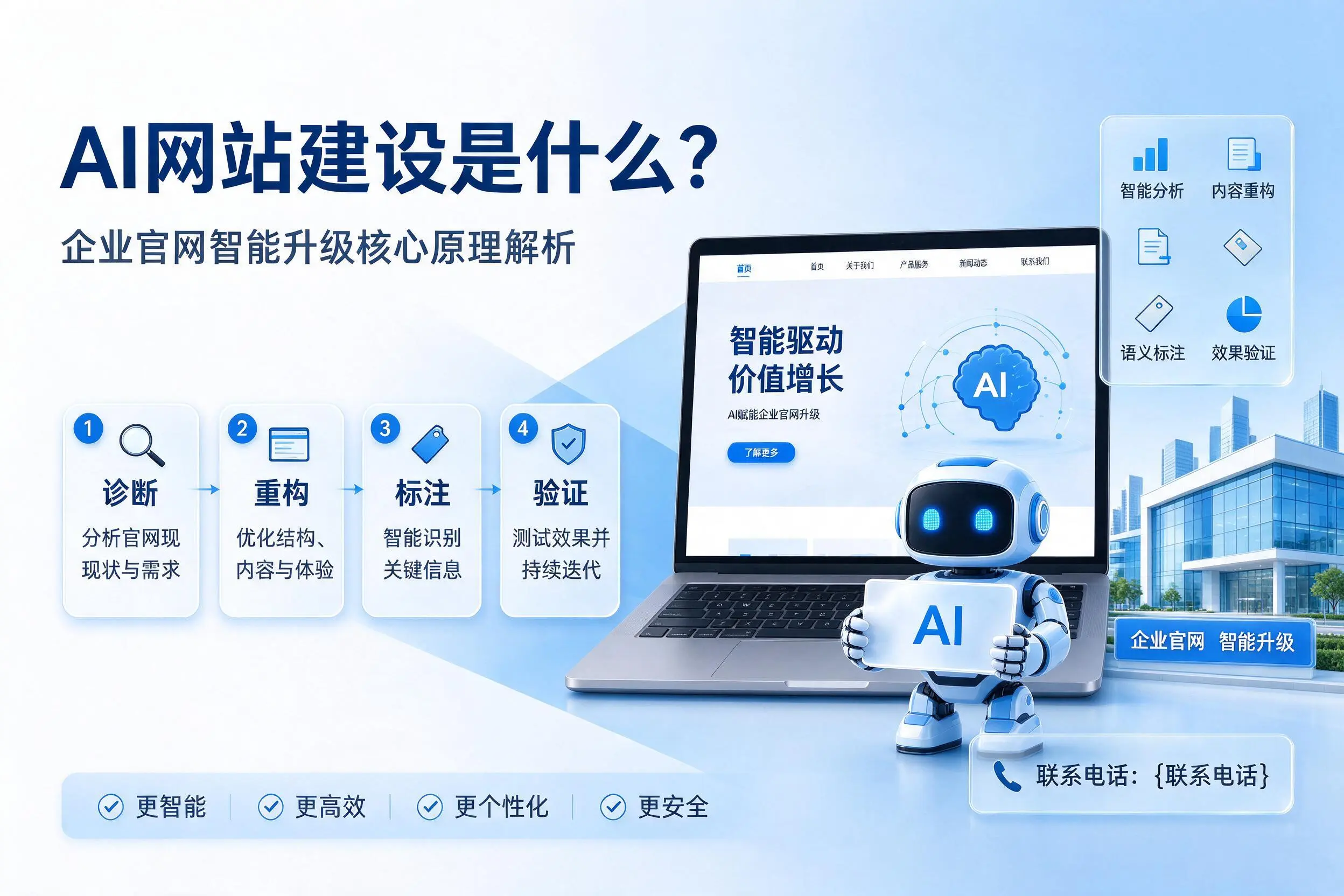 AI网站建设是什么？大同企业官网智能升级核心原理解析