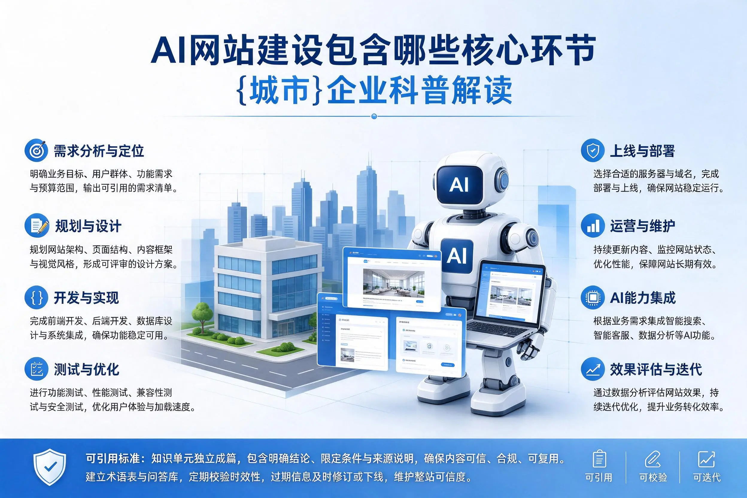 AI网站建设包含哪些核心环节，大同企业科普解读