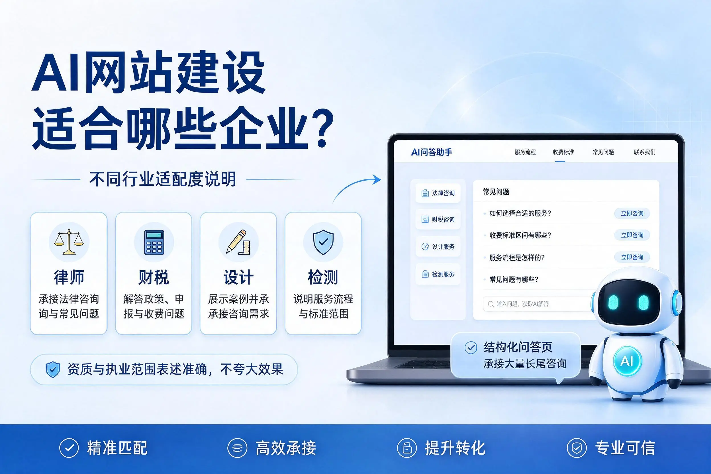 AI网站建设适合哪些企业？大同不同行业适配度说明